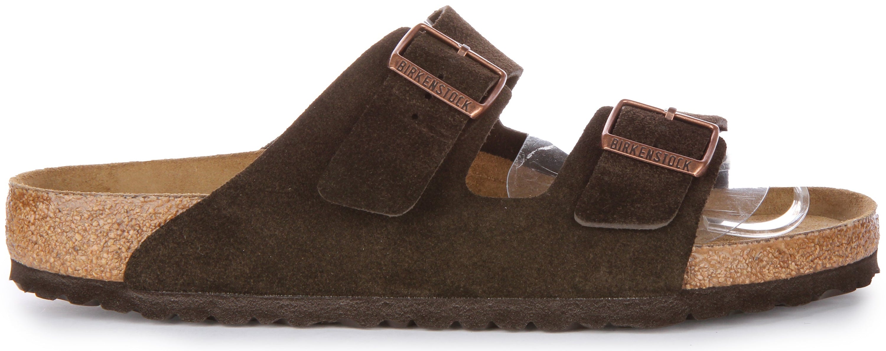 Birkenstock Arizona sandalen van suède leer voor heren in mocha