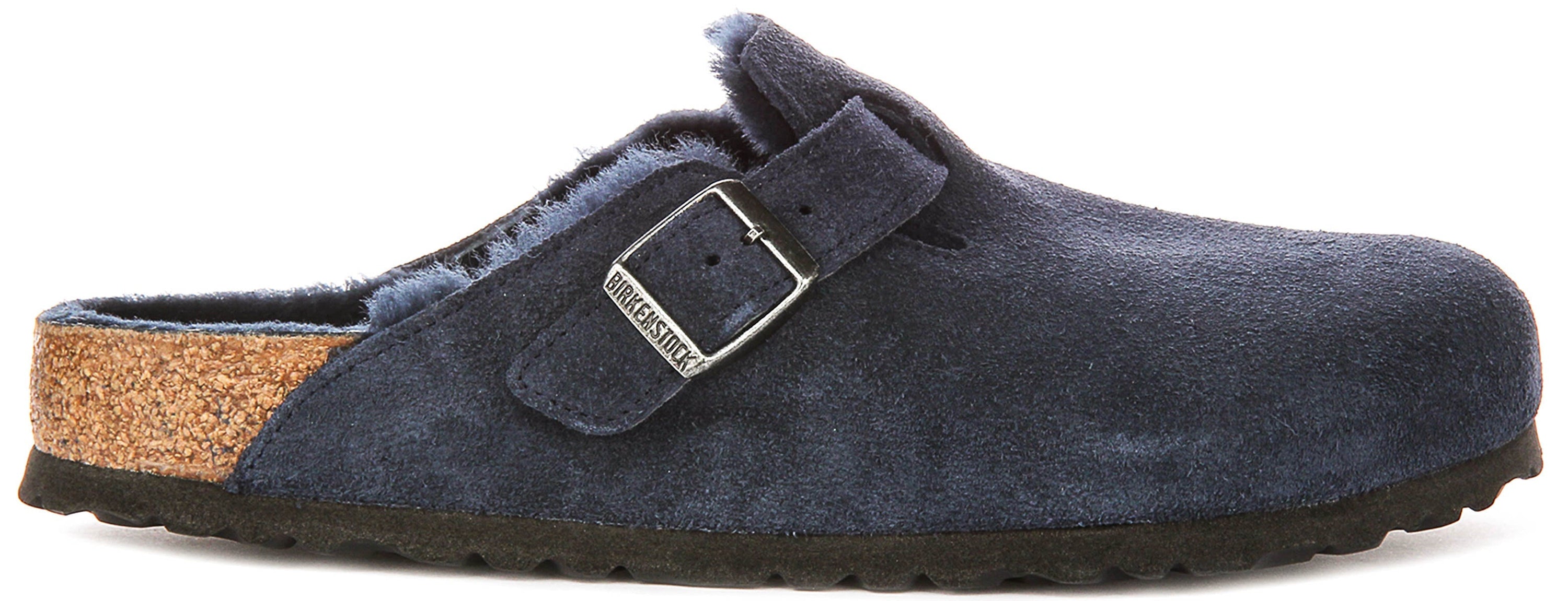 Birkenstock Boston Shearling in Blu Navy | Vestibilità Regolare