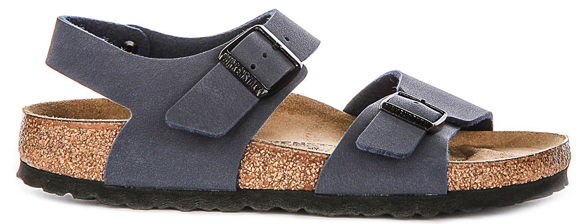Birkenstock New York in Navy for Juniors | Narrow Fit