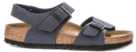 Birkenstock New York in Navy for Juniors | Narrow Fit