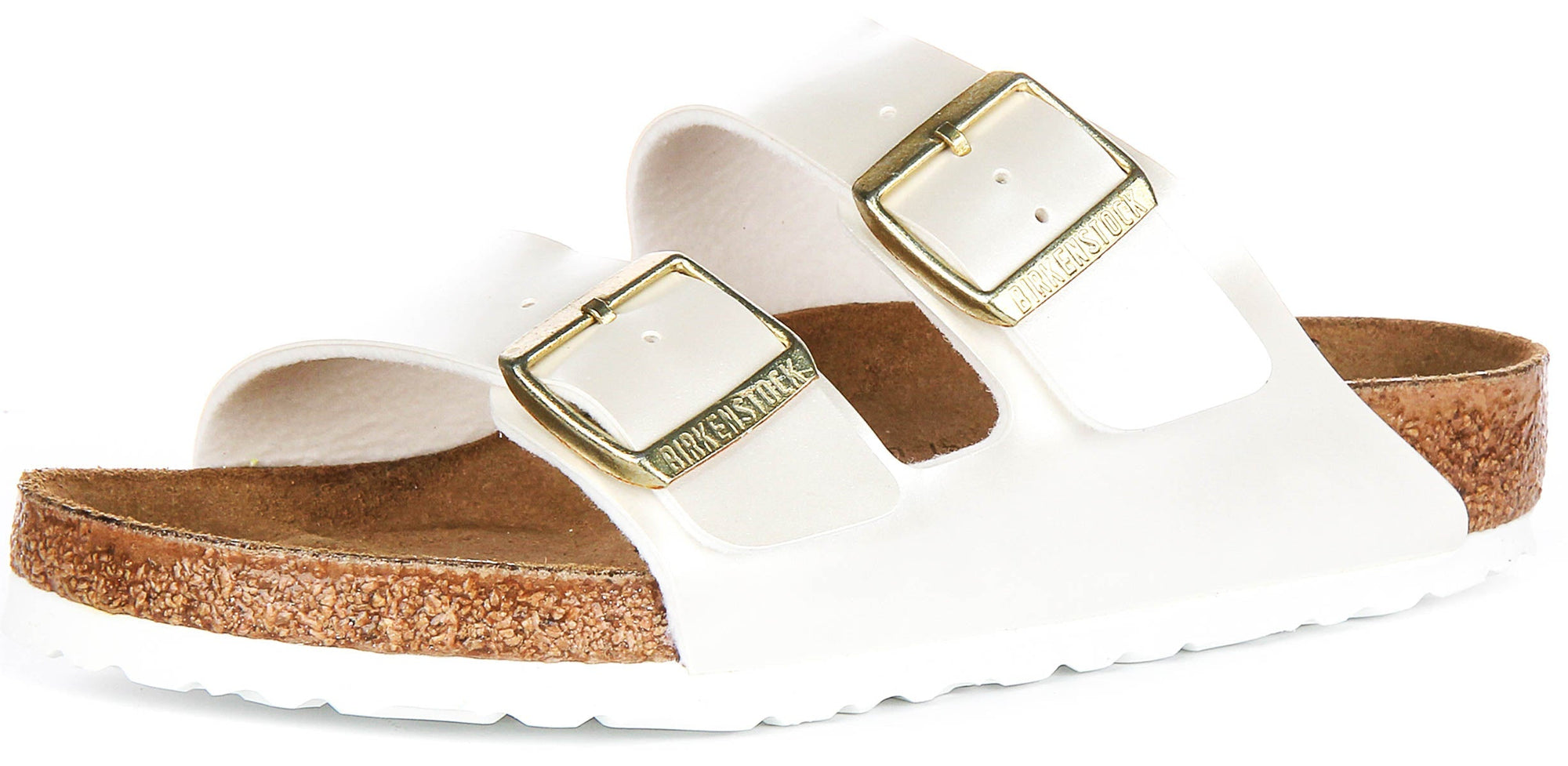 Birkenstock Arizona BS in Parelwit voor Kinderen | Standaard Pasvorm