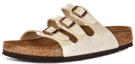 Birkenstock Florida BS in Parelwit | Standaard Pasvorm