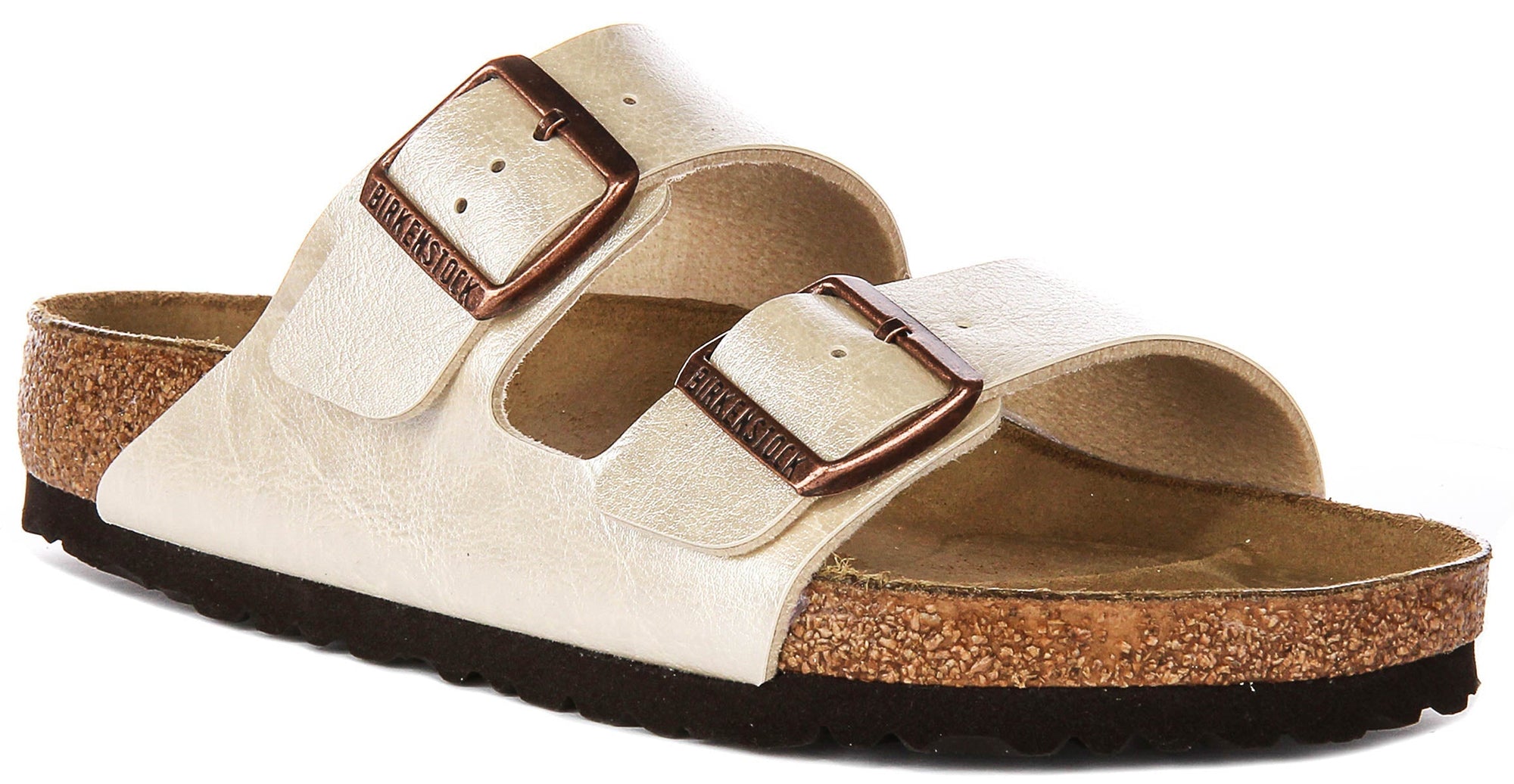 Birkenstock Arizona Bs en Blanc Perle | Coupe Standard