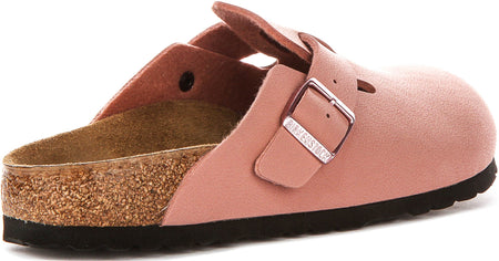 Birkenstock Boston Kids Bs In Pink For Juniors | Narrow Fit