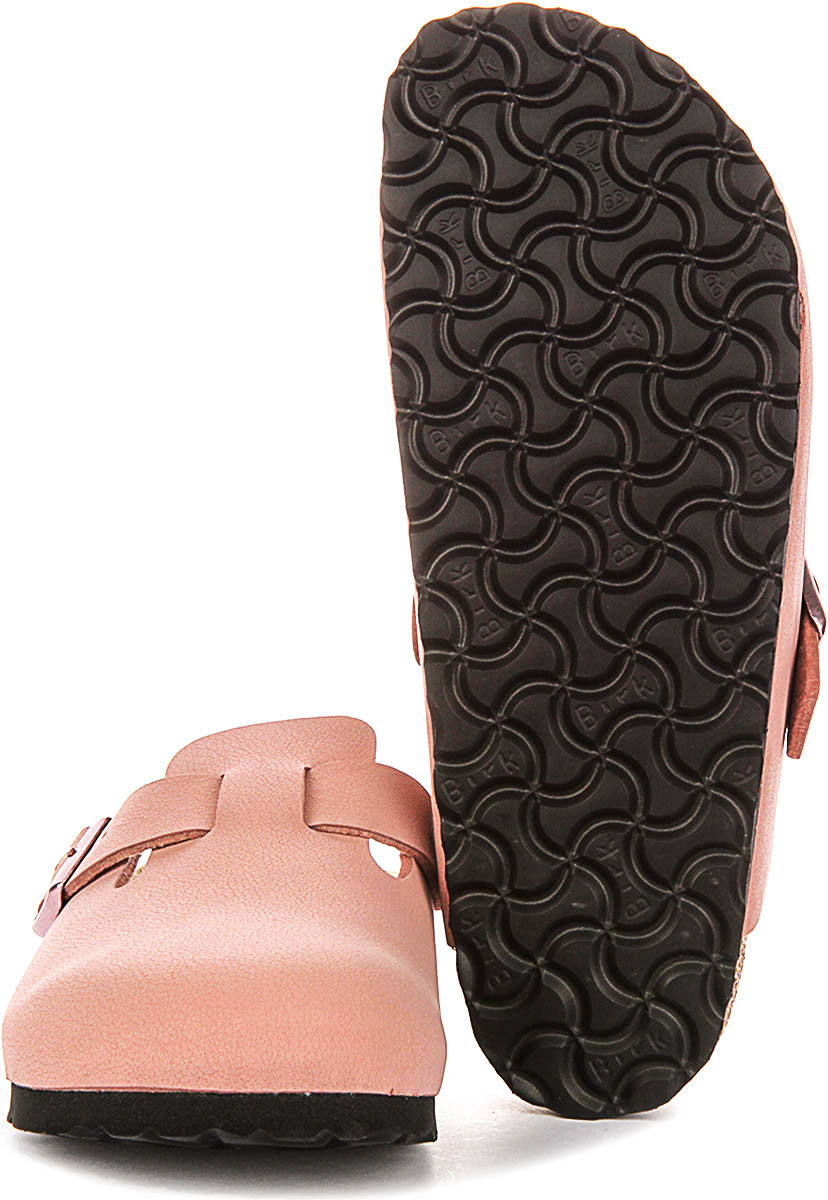 Birkenstock Boston Kids Bs in Roze voor Junioren | Smalle Pasvorm