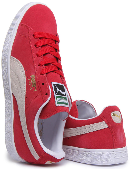Puma Suede Classic + Sneakers con Lacci Rossi per
