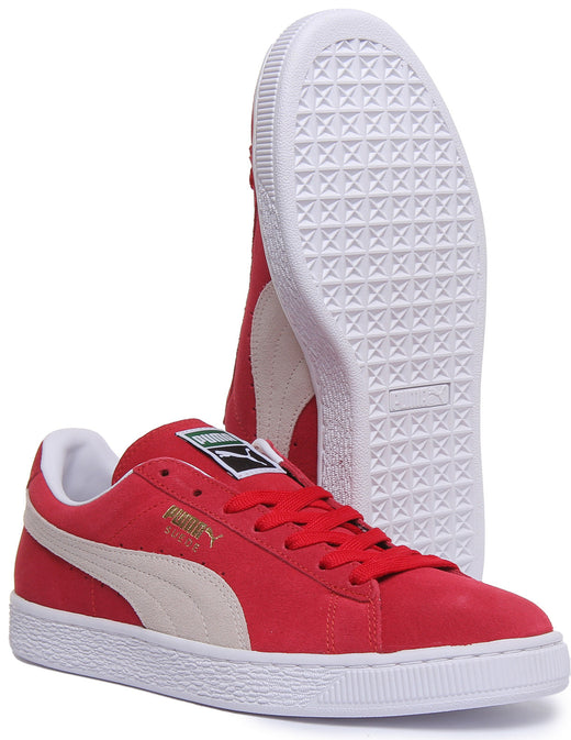 Puma Suede Classic + Sneakers con Lacci Rossi per