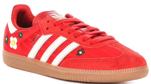 Adidas Samba OG X Liberty Print en rouge blanc pour femmes