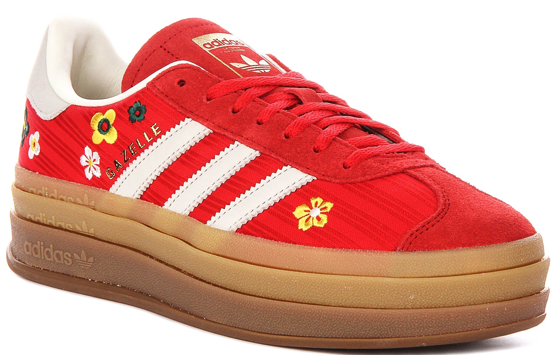 Adidas Gazelle Bold W X Liberty i rött vitt för kvinnor