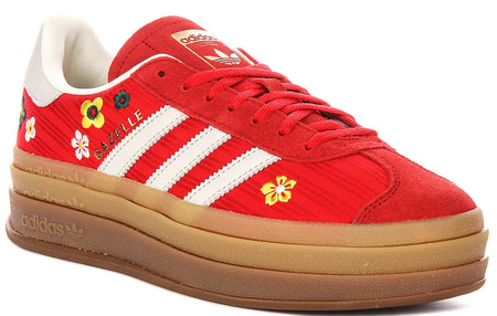 Adidas Gazelle Bold W X Liberty i rött vitt för kvinnor