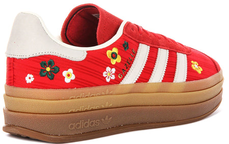Adidas Gazelle Bold W X Liberty i rött vitt för kvinnor