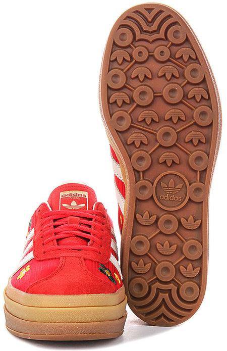 Adidas Gazelle Bold W X Liberty i rött vitt för kvinnor