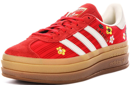 Adidas Gazelle Bold W X Liberty i rött vitt för kvinnor