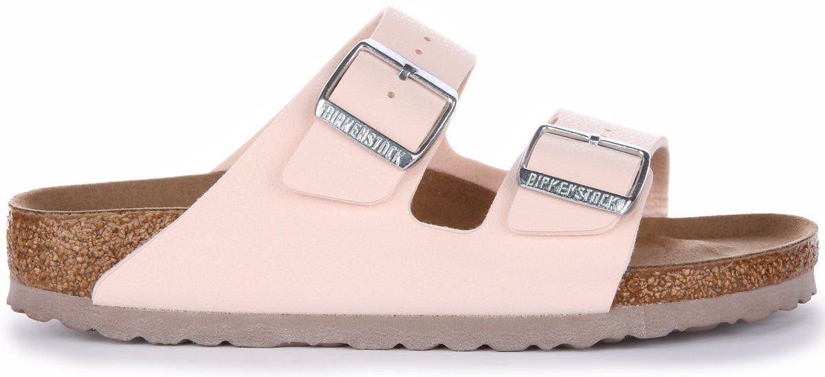 Sandales Birkenstock Arizona Birkibuc véganes pour femmes en rose