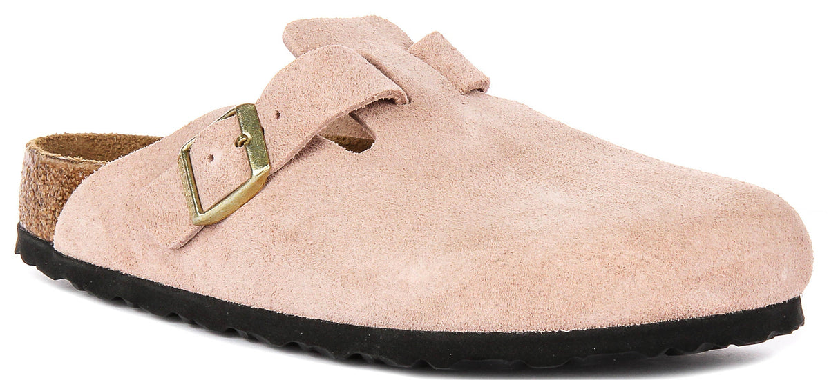 Birkenstock Boston BS in Roze voor unisex