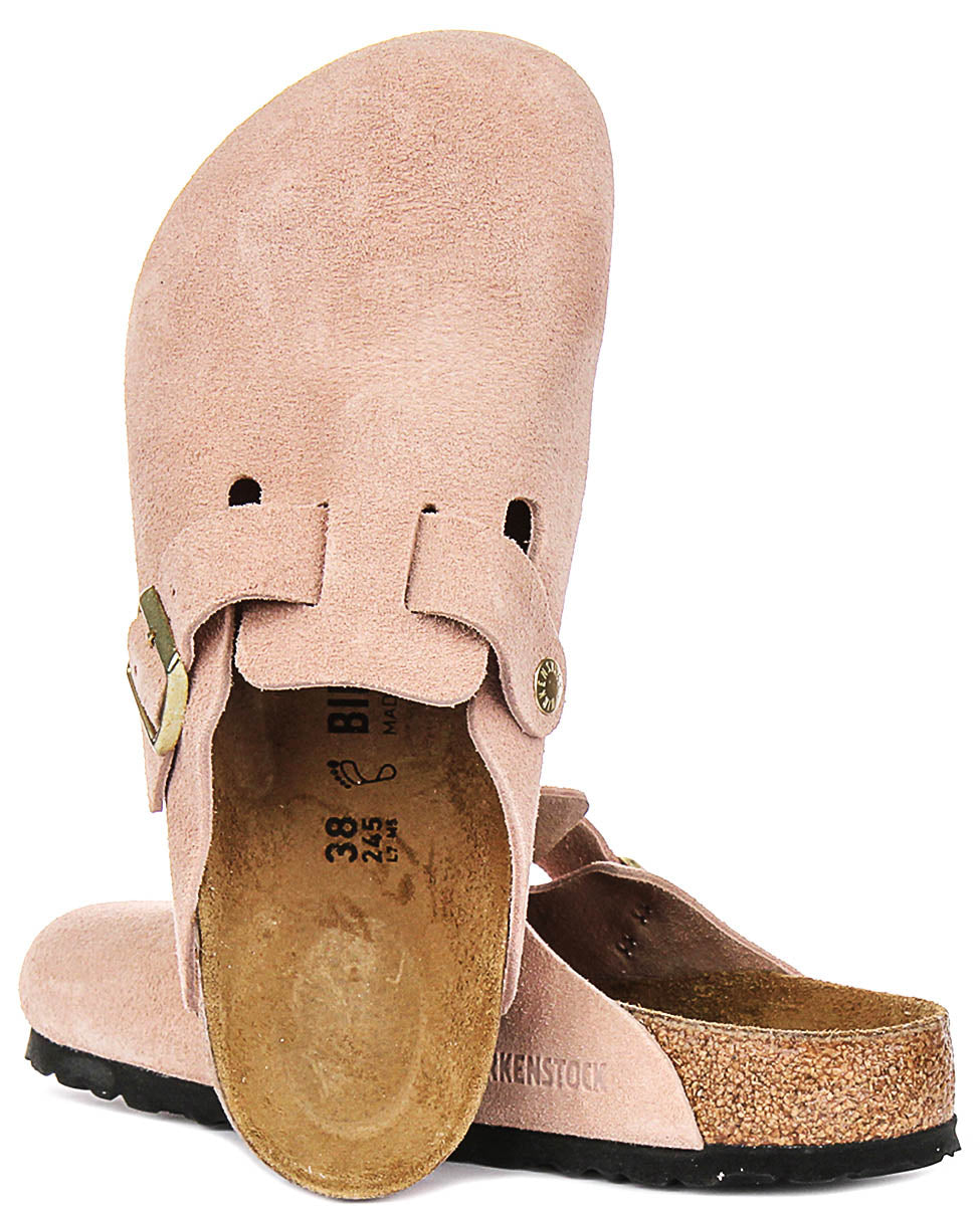 Birkenstock Boston BS in Roze voor unisex