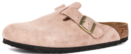 Birkenstock Boston Bs en Rose pour Unisexe