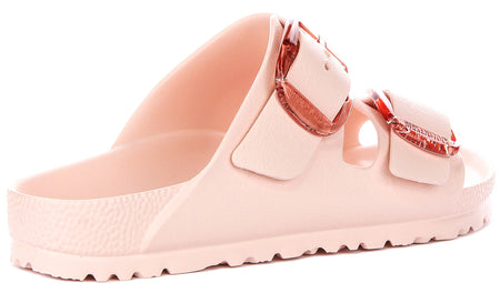 Birkenstock Arizona Grande Boucle Eva en Rose pour Femmes | Coupe Étroit