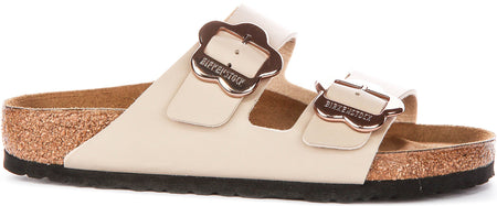 Birkenstock Arizona Floral Kids in Zand voor Kinderen | Normale Pasvorm