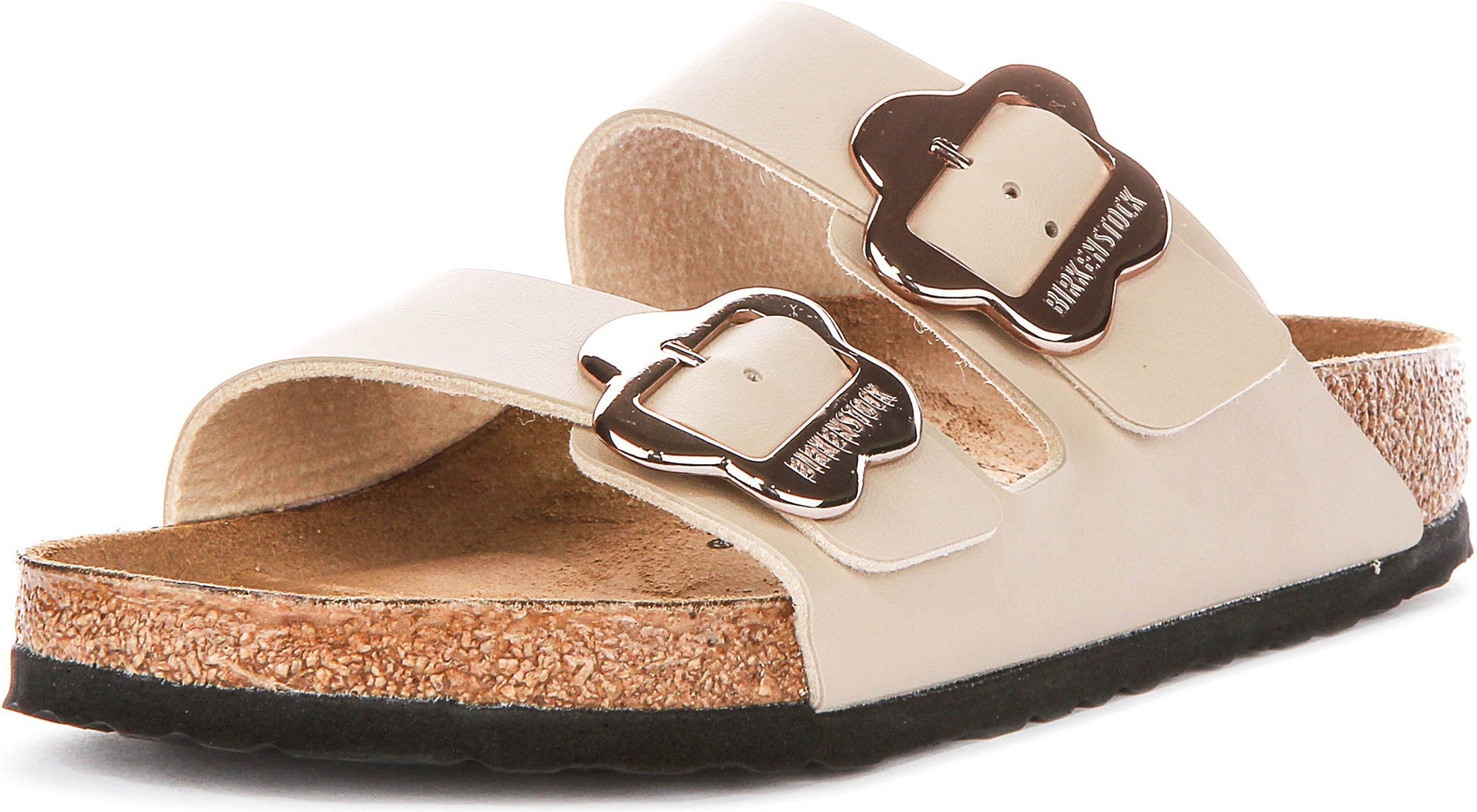 Birkenstock Arizona Floral Kids in Zand voor Kinderen | Normale Pasvorm