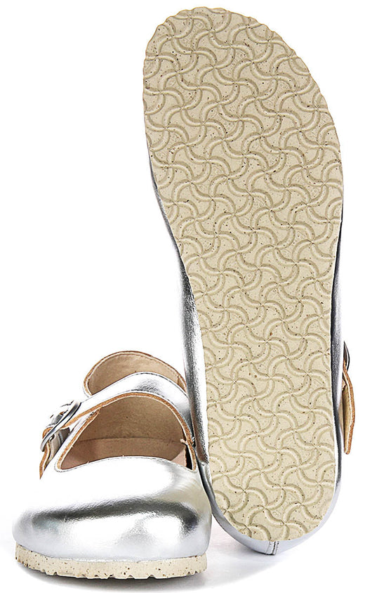 Birkenstock Tracy In Silver For Unisex