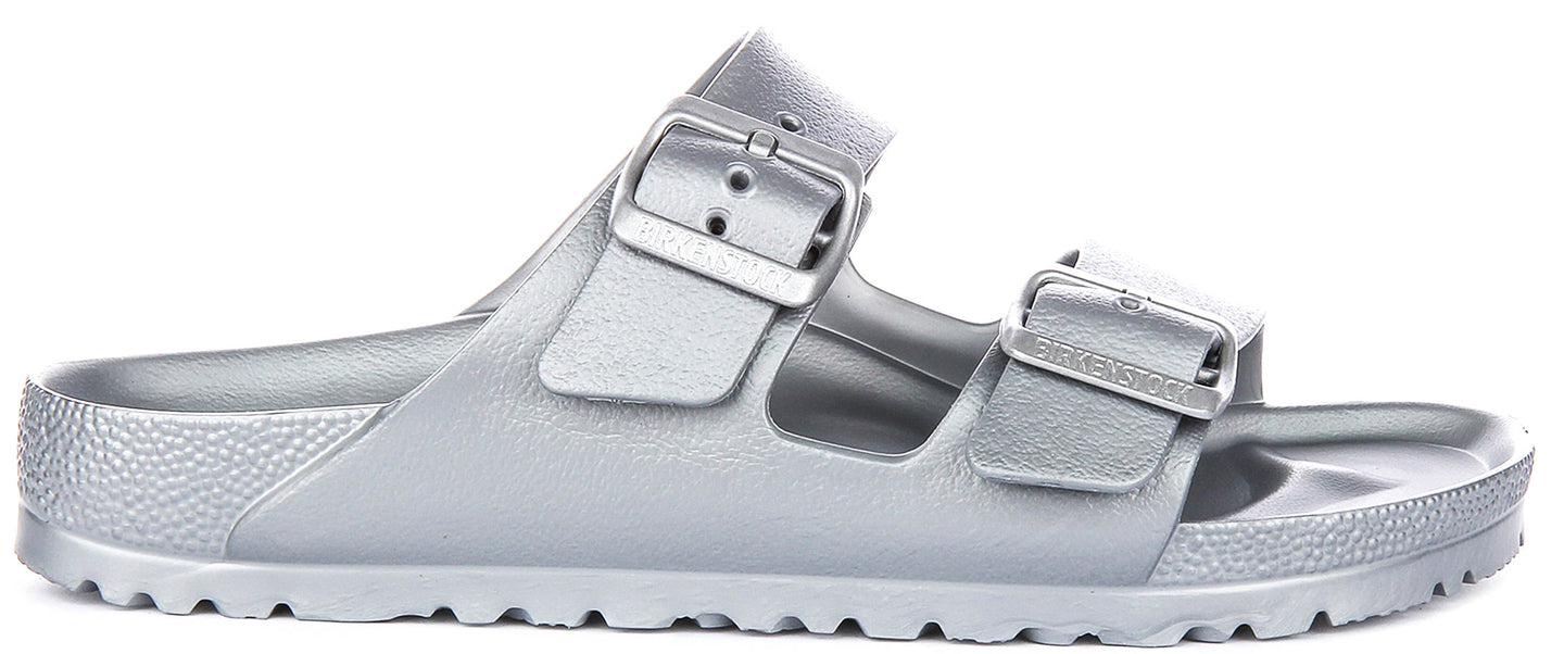 Birkenstock Arizona Eva i Silver | Smal passform
