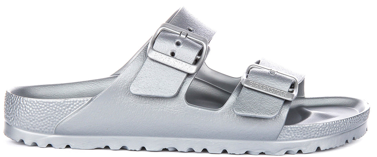 Birkenstock Arizona Eva in Zilver | Smalle Pasvorm