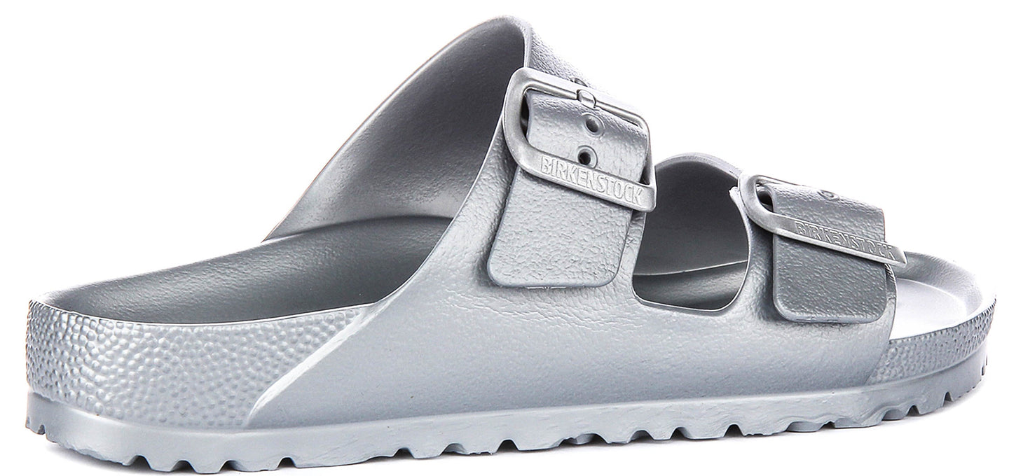 Birkenstock Arizona Eva i Silver | Smal passform