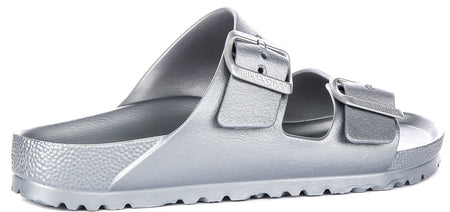 Birkenstock Arizona Eva in Zilver | Smalle Pasvorm