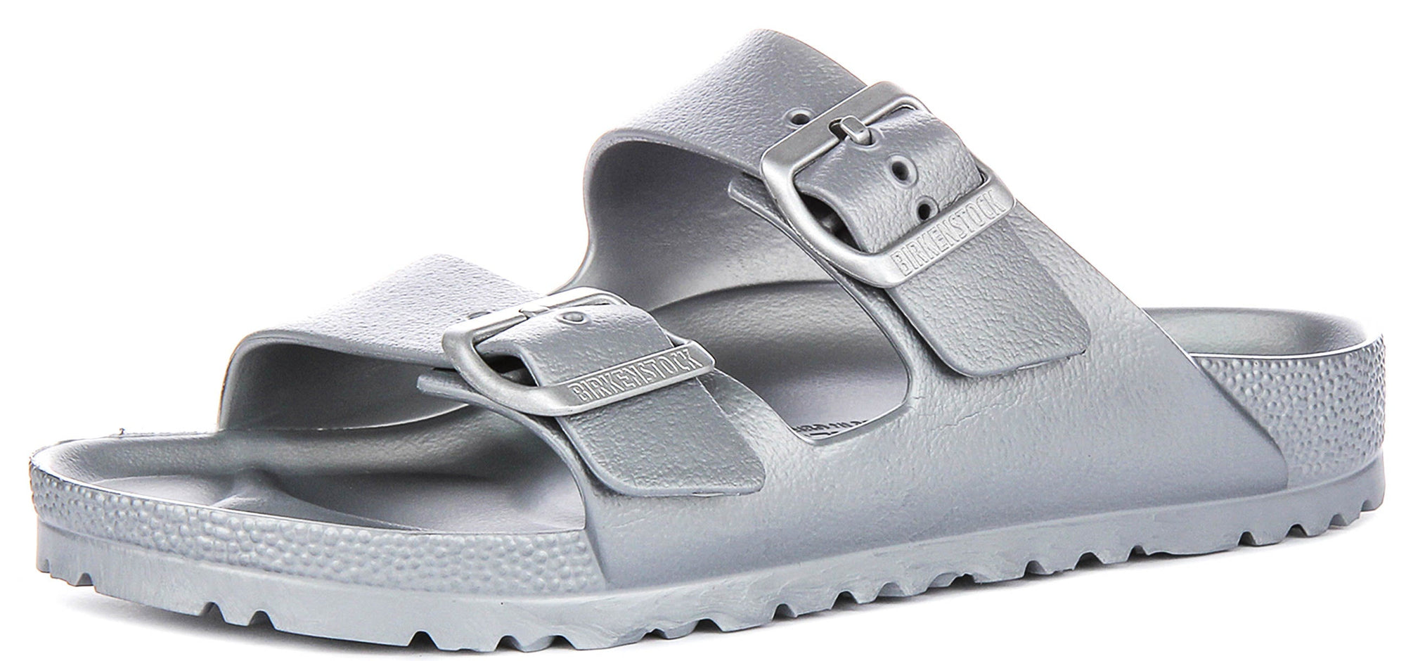 Birkenstock Arizona Eva in Zilver | Smalle Pasvorm