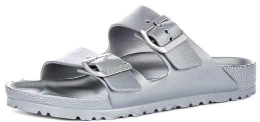 Birkenstock Arizona Eva i Silver | Smal passform