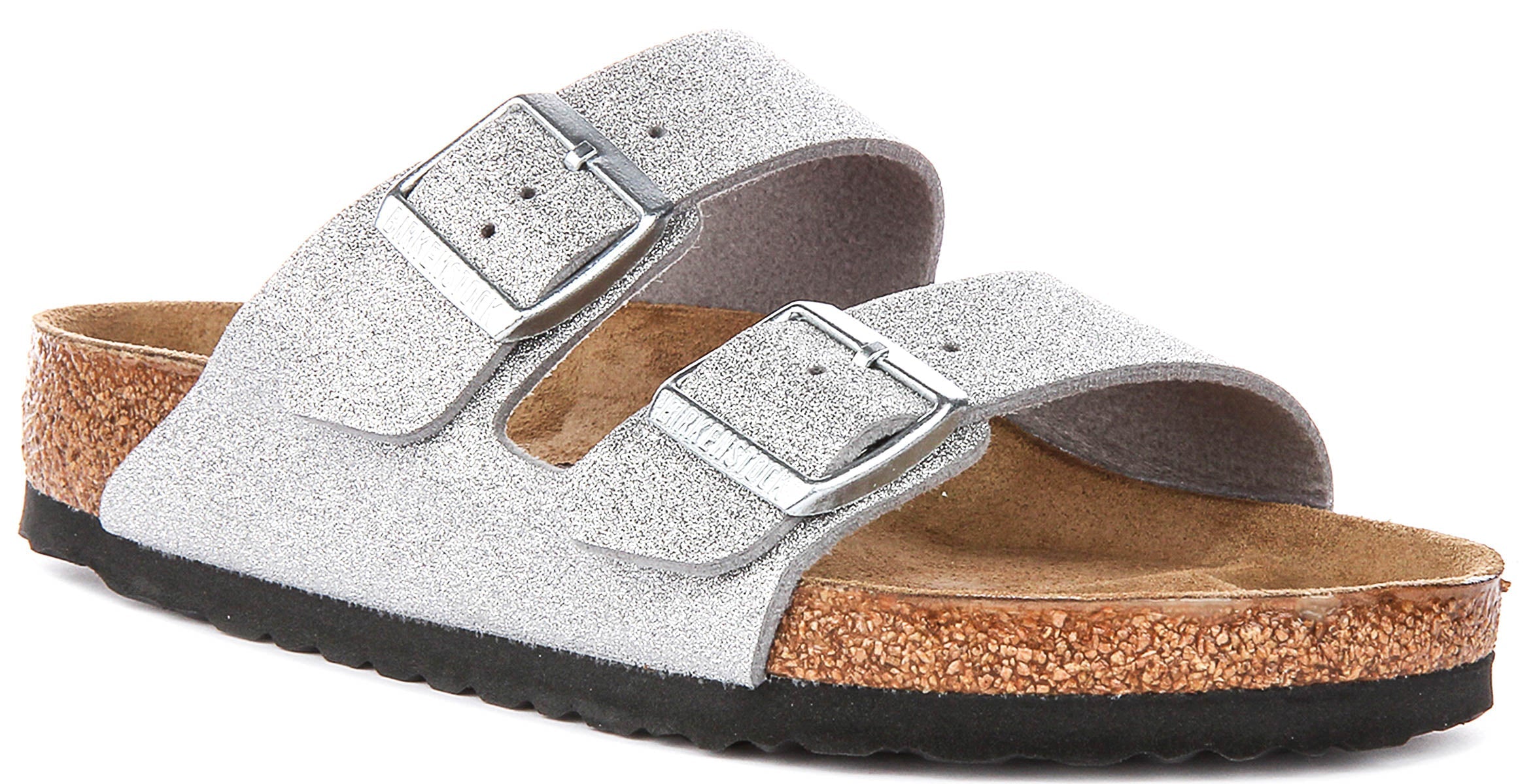 Birkenstock Arizona BS in Zilver Metallic | Normale Pasvorm