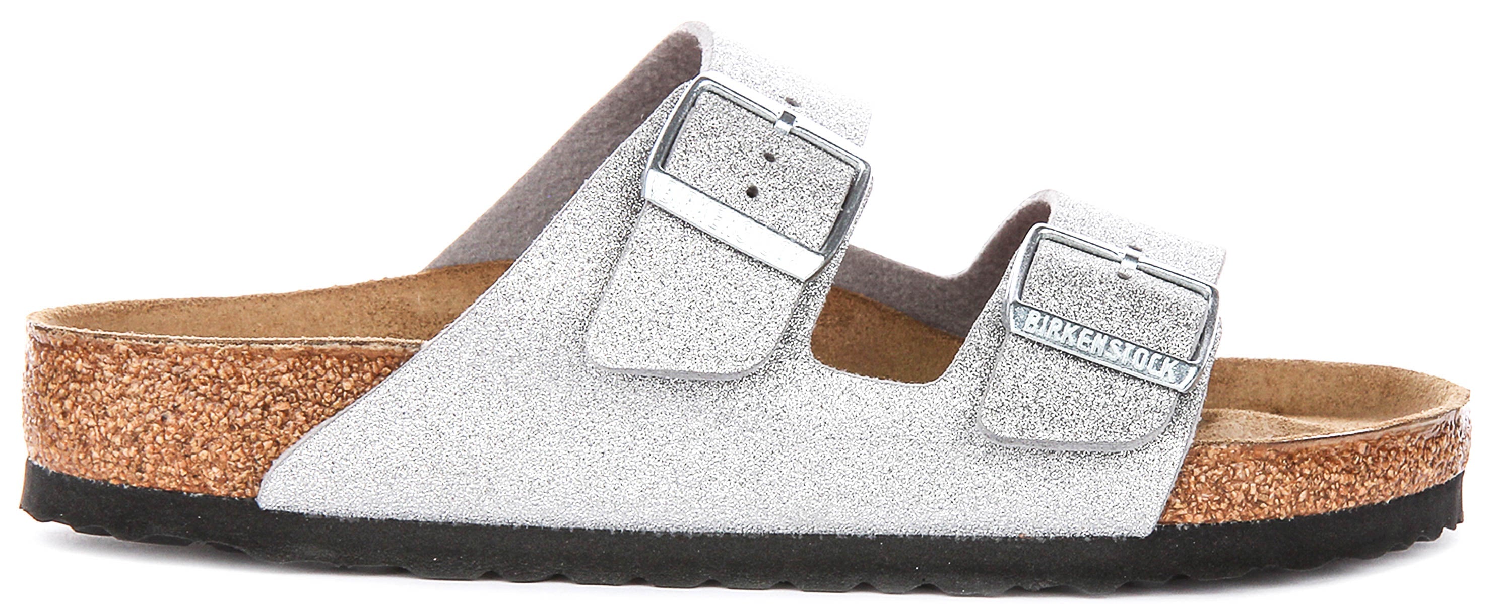 Birkenstock Arizona BS in Zilver Metallic | Normale Pasvorm