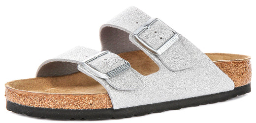 Birkenstock Arizona BS i Silvermetallic | Normal passform