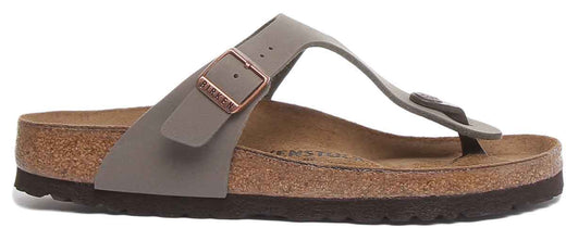 Sandalia Birkenstock Gizeh para mujer estilo tanga Birko Flor en piedra