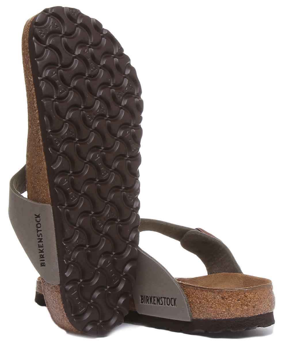Sandalia Birkenstock Gizeh para mujer estilo tanga Birko Flor en piedra