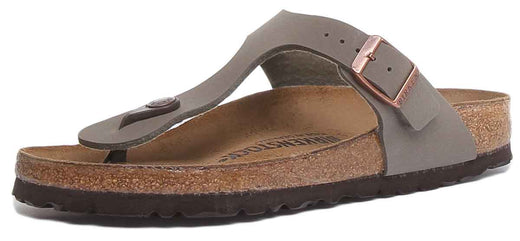 Sandalia Birkenstock Gizeh para mujer estilo tanga Birko Flor en piedra