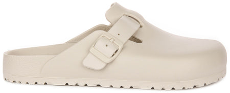 Birkenstock Boston Eva in Steen | Normale Pasvorm