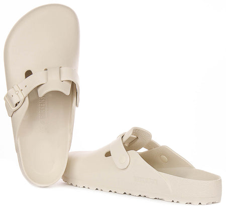 Birkenstock Boston Eva in Steen | Normale Pasvorm
