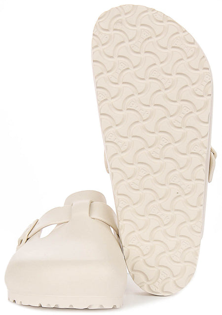 Birkenstock Boston Eva in Steen | Normale Pasvorm