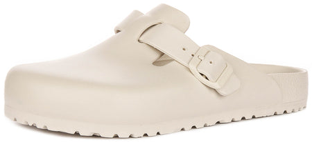 Birkenstock Boston Eva in Steen | Normale Pasvorm