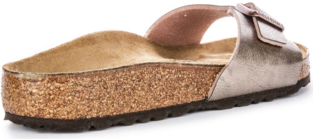 Sandales Birkenstock Madrid BF en Birko Flor taupe pour femmes