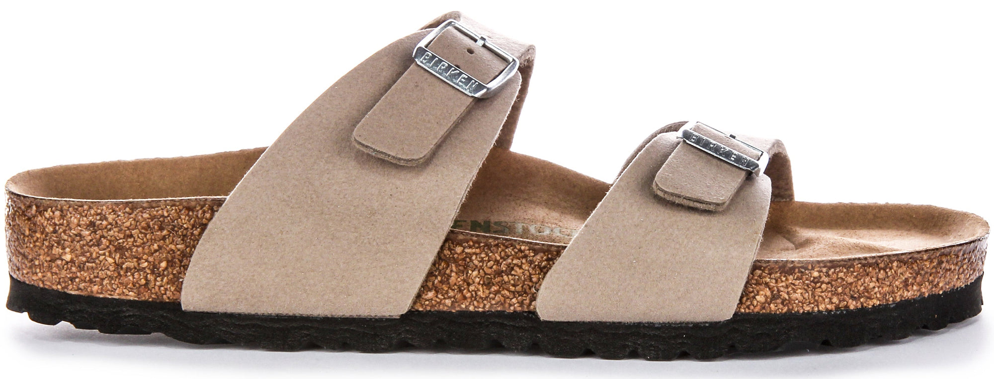 Sandales véganes Birkenstock Sydney BS à deux brides réglables taupe