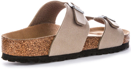 Sandales véganes Birkenstock Sydney BS à deux brides réglables taupe