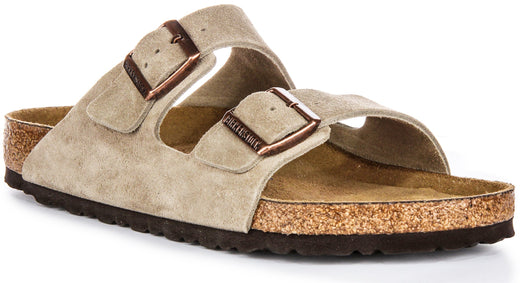 Birkenstock Arizona Semelle Douce en Taupe