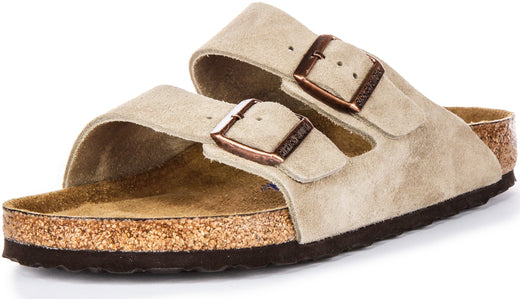 Birkenstock Arizona con suela suave en topo  