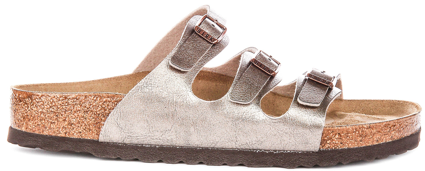 Birkenstock Florida Bs In Taupe | Regular Fit