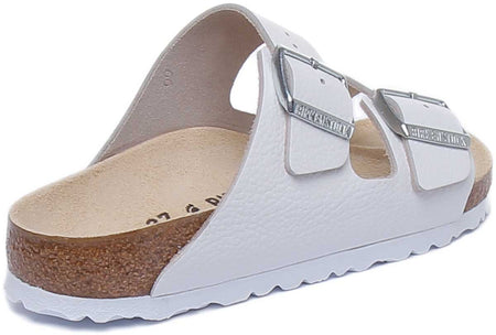 Birkenstock Arizona Sandalen met nubuck leren bandjes voor dames in wit