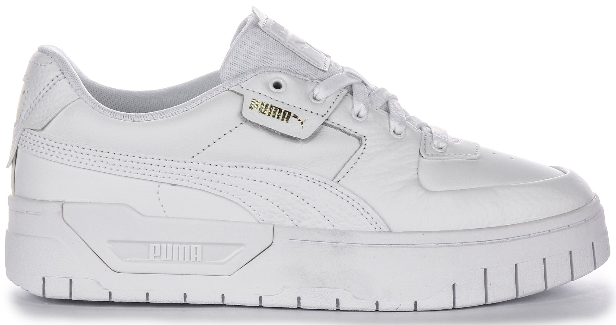 Puma Cali Dream Baskets Femme en Cuir Blanc Modèle à Lacets Classique