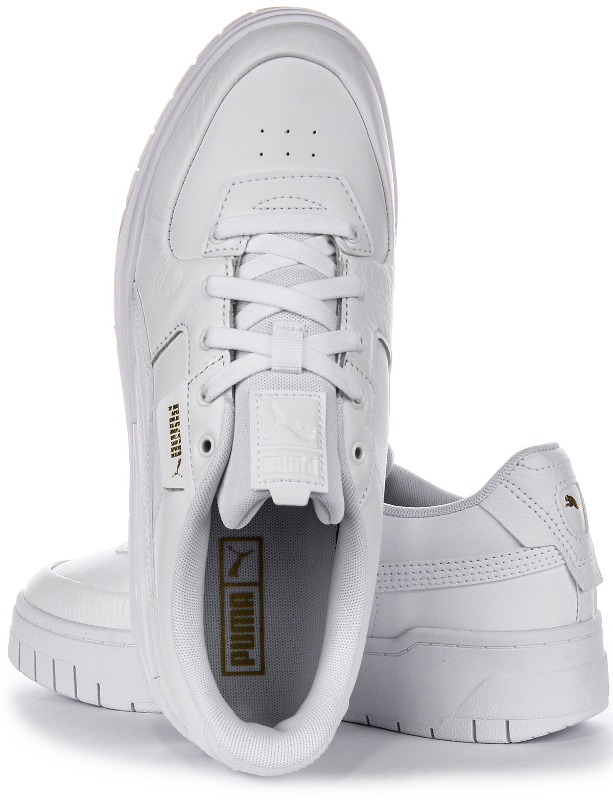 Puma Cali Dream Sneakers Donna in Pelle Bianca Modello con Lacci Classico